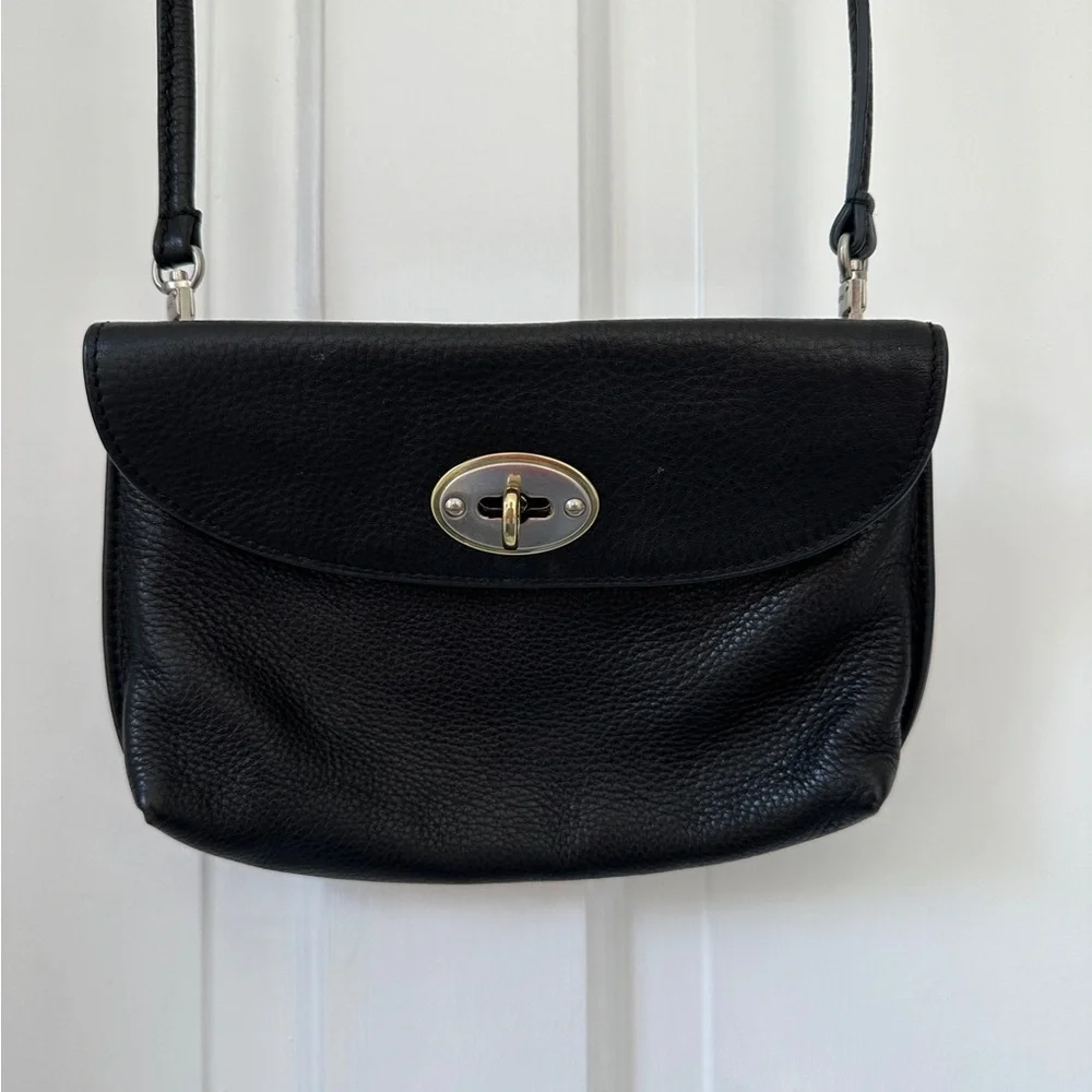 LAST CHANCE! Fossil Monica Black Leather Crossbody Bag Purse with Cardholders - Picture 3 of 7